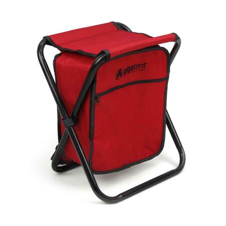 GIGA TENTS Backpack Cooler Stool, Red AC 021Red